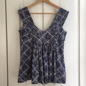 Anthropologie Gathered V-Neck Top